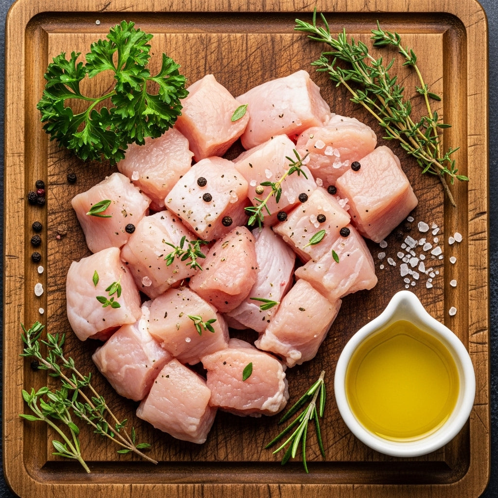 Boneless Skinless Chicken Breast Cubes
